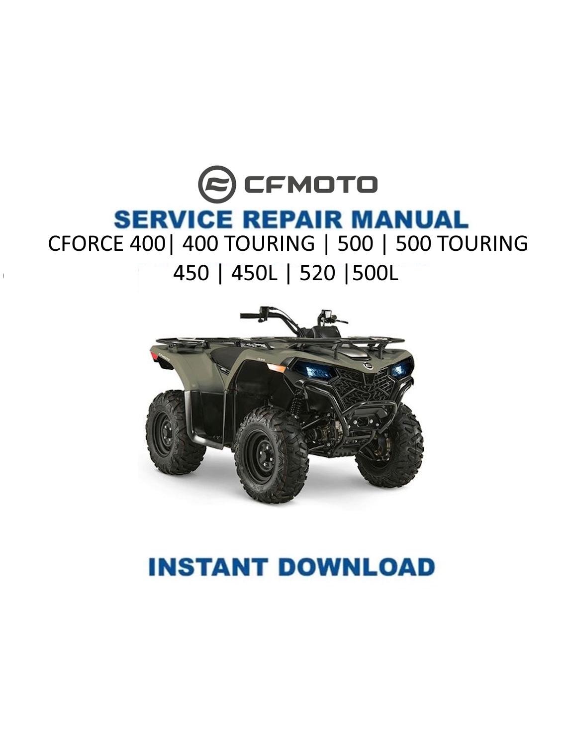 CFMOTO CFORCE 400 500 Service Repair Manual 2023-2026 - Service Manual PDF Instant Download