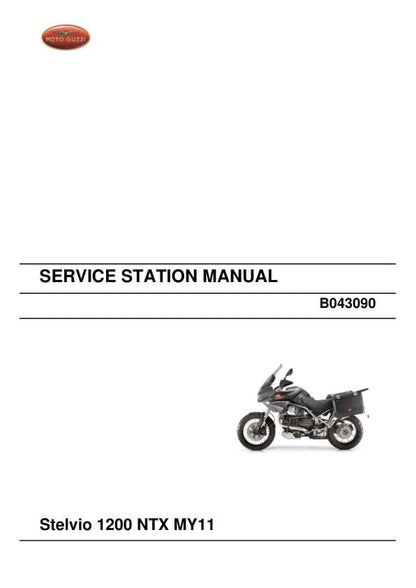 Moto Guzzi Stelvio 1200 NTX Motorcycle Service Manual factory service manual title page