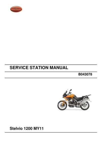 Moto Guzzi Stelvio 1200 Motorcycle Service Manual factory service manual title page