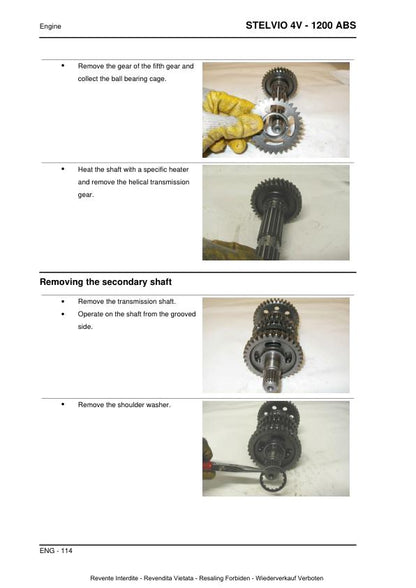 Moto Guzzi Stelvio 1200 4v ABS Motorcycle Service Manual | 2008-2010 - sample page 5