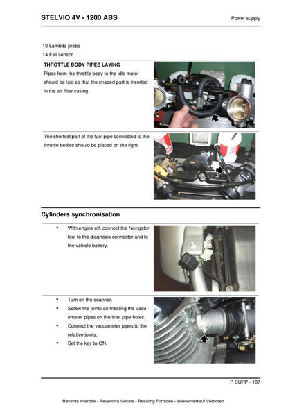 Moto Guzzi Stelvio 1200 4v ABS Motorcycle Service Manual | 2008-2010 - sample page 7