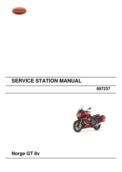 Moto Guzzi Norge 1200 GT 8v Motorcycle Service Manual factory service manual title page