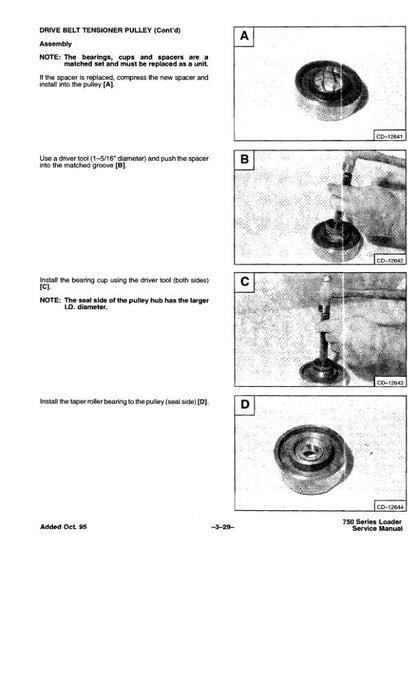 Bobcat 753 Skid Steer Loader Service Manual sample page with diagrams and specifications