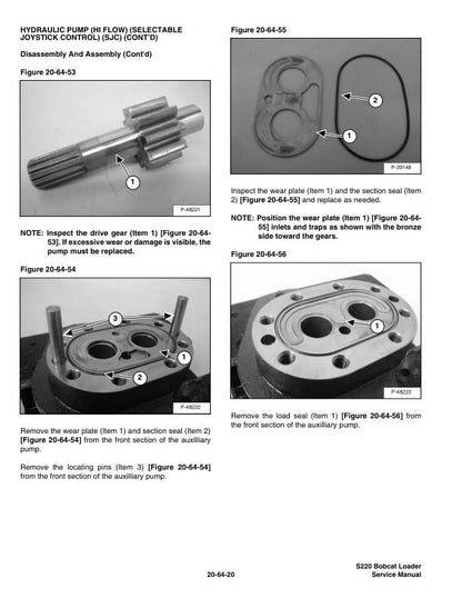 Bobcat s220 Skid Steer Loader Service Manual sample page from service manual
