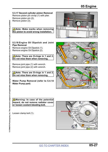 CFMOTO UFORCE U10 1000 1000XL Service Repair Manual sample page from service manual
