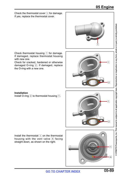 CFMOTO UFORCE U10 xl pro highland Service Repair Manual sample page with service data and tables