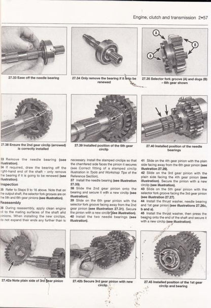 BMW F800 Twin K70 K71 K72 K73 K75 Service Manual sample page with service data and tables