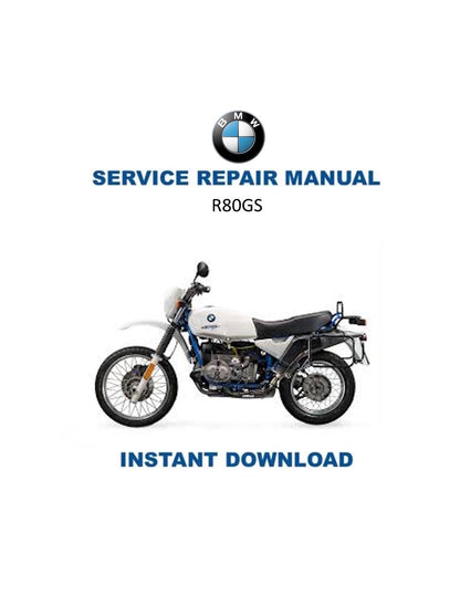 BMW R80 GS 247 Airhead Motorcycle Service Manual 1980-1987 - Service Manual PDF Instant Download