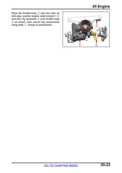 CFMOTO ZFORCE 800 Trail Service Repair Manual sample page with diagrams and specifications