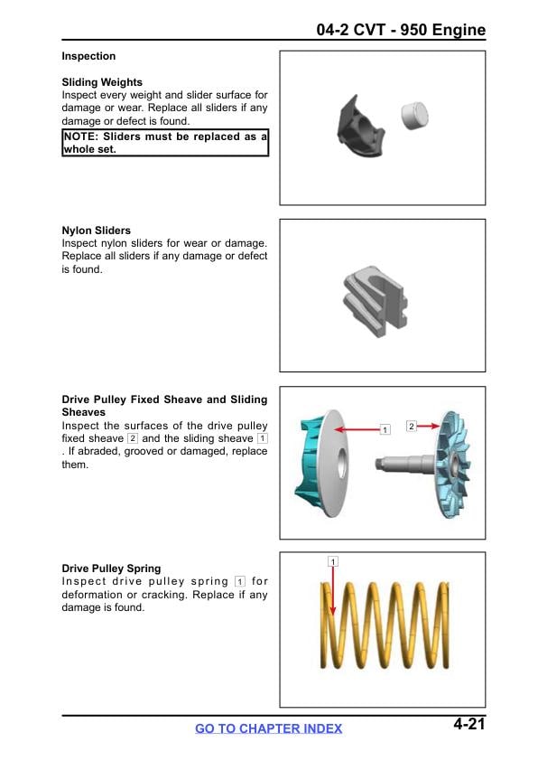 CFMOTO ZFORCE 800 Trail Service Repair Manual sample page from service manual