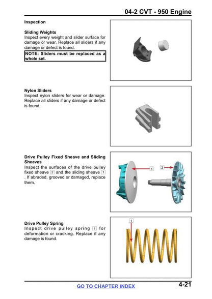 CFMOTO ZFORCE 800 Trail Service Repair Manual sample page from service manual