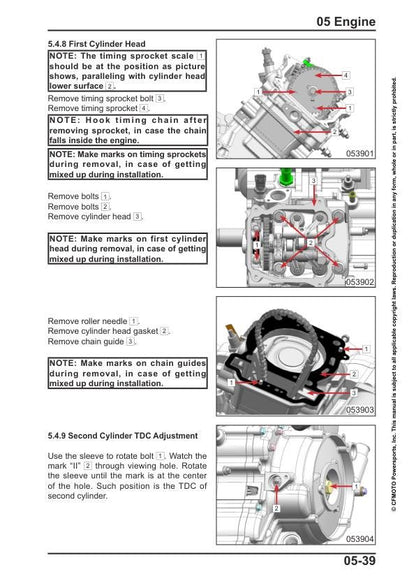 CFMOTO ZFORCE 950 sport Service Repair Manual sample page with diagrams and specifications