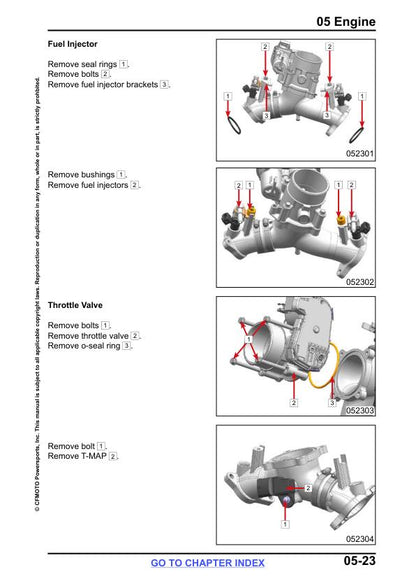 CFMOTO ZFORCE 950 H.O. Sport Ex 1000 Sport R Service Manual sample page from service manual