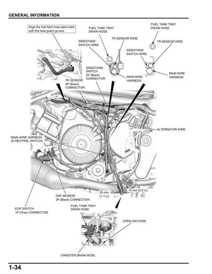 Honda ADV 750 Scooter Service Manual sample page from service manual