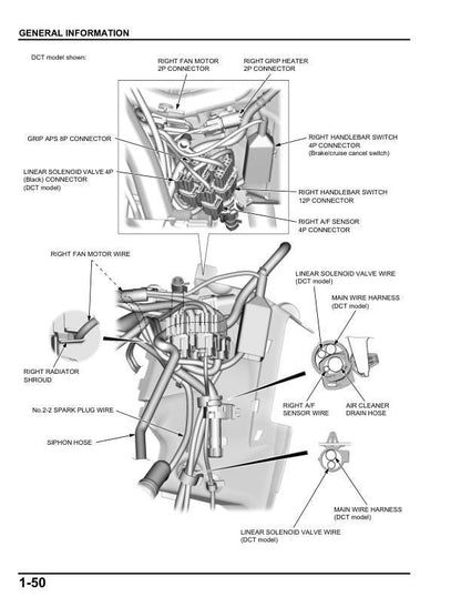 Honda Africa Twin CRF1100 Motorcycle Service Manual sample page from service manual
