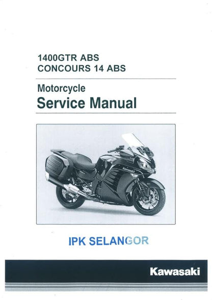 Kawasaki 1400GTR Concours 14 ABS Service Manual factory service manual title page