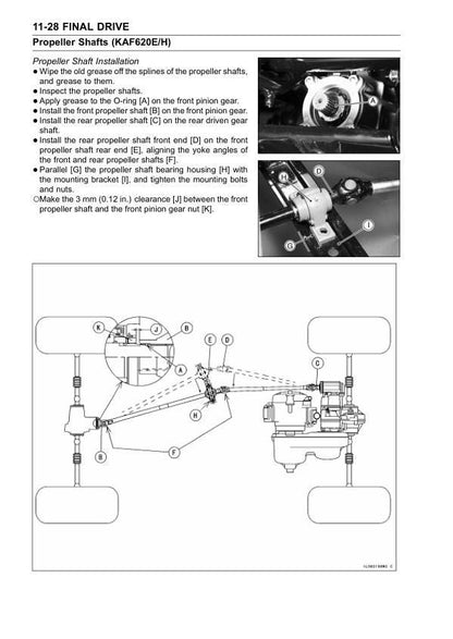 Kawasaki Mule 3010 3020 3000 Service Manual sample page from the repair manual