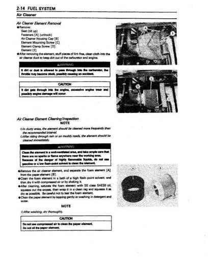 Kawasaki Mule 2510 2520 Service Manual sample page from service manual
