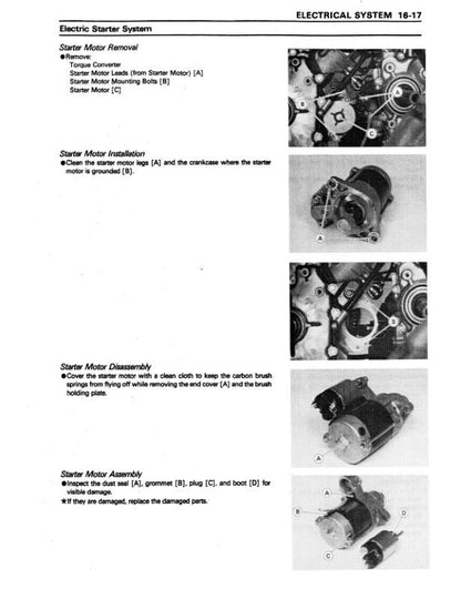 Kawasaki Mule 2510 2520 Service Manual sample page from the repair manual