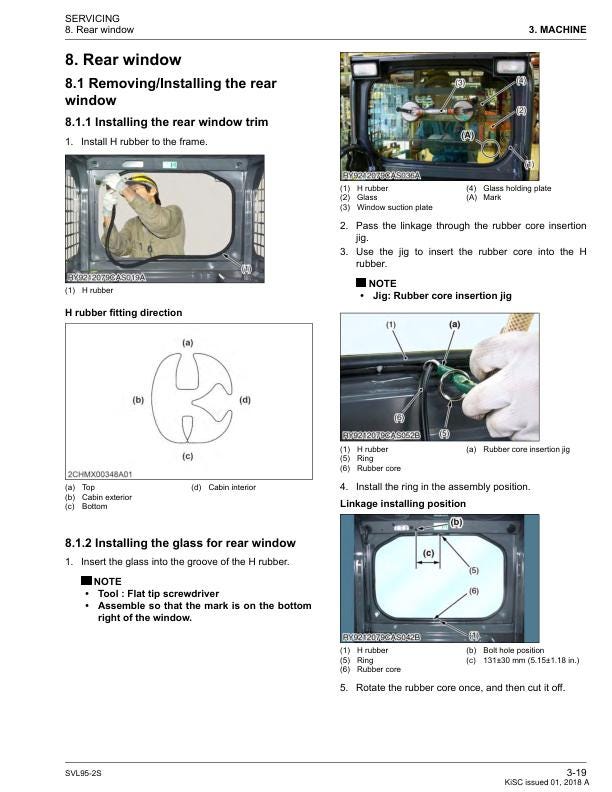 Kubota SVL95 2S Compact Track Loader Service Manual sample page from service manual