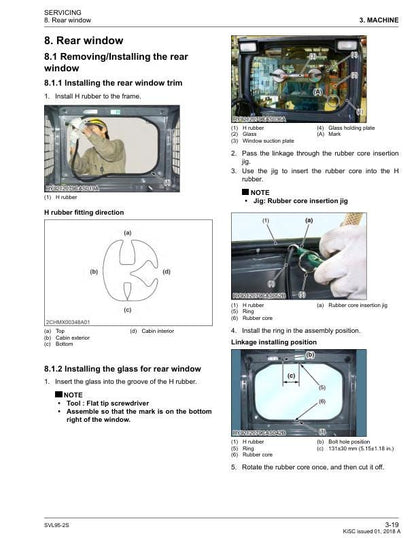 Kubota SVL95 2S Compact Track Loader Service Manual sample page from service manual