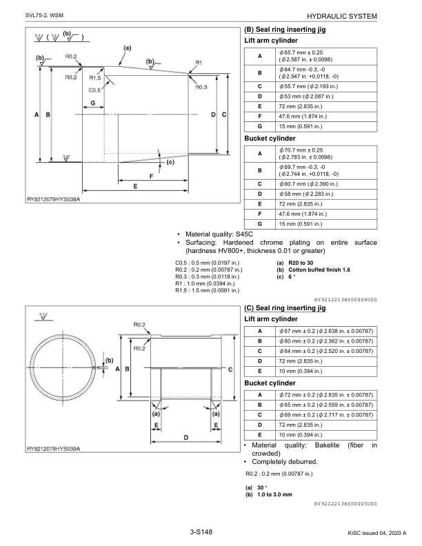 Kubota SVL75 2 Compact Track Loader Service Manual sample page from the repair manual