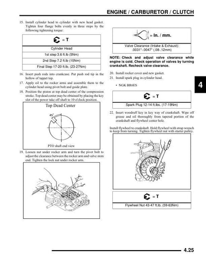 Polaris Indy 120 Snowmobile Service Manual sample page with diagrams and specifications