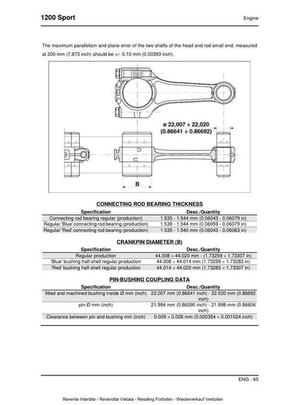 Moto Guzzi 1200 Sport Motorcycle Service Manual sample page showing repair procedures