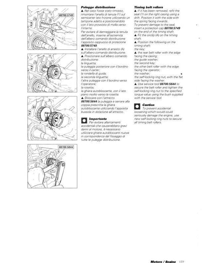 Ducati Monster 600 750 Motorcycle Service Manual sample page with technical illustrations