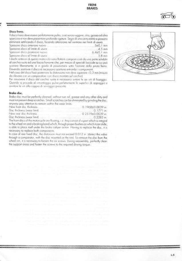 Ducati Supersport 750 900 Motorcycle Service Manual sample page showing repair procedures
