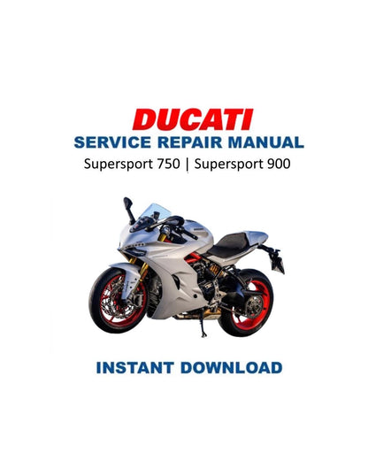 Ducati Supersport 750 900 Motorcycle Service Manual 1991-2007 - Service Manual PDF Instant Download