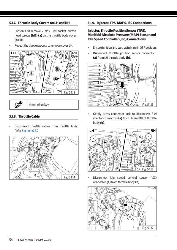 Royal Enfield Interceptor 650 Twin Service Manual sample page from service manual