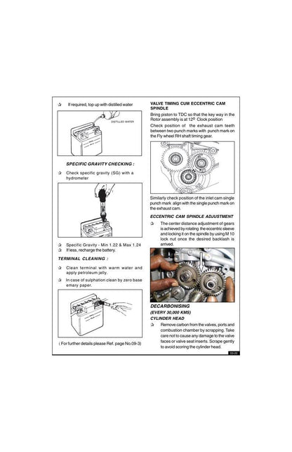 Royal Enfield Bullet Classic Electra EFI Service Manual table of contents