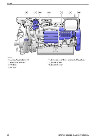 Volvo Penta D4 D6 Diesel Engine Service Repair Manual sample page from service manual