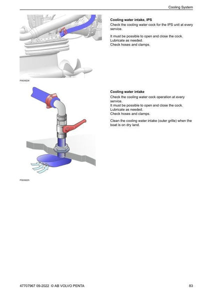 Volvo Penta D4 D6 Diesel Engine Service Repair Manual sample page with technical illustrations