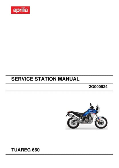Aprilia Tuareg 660 Service Manual factory service manual title page