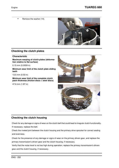 Aprilia Tuareg 660 Service Manual sample page showing schematics and diagrams