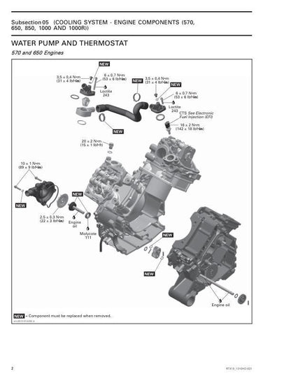 Can Am Outlander 650 850 1000R Service Manual table of contents