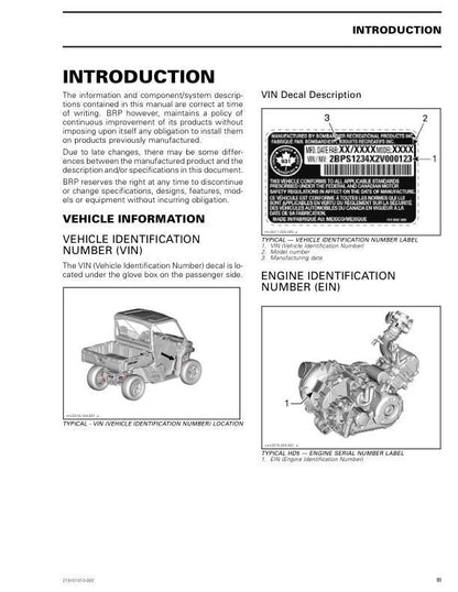 Can Am Defender Traxter HD5 HD8 HD10 Service Manual factory service manual title page