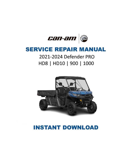 Can Am Defender PRO 900 1000 HD5 HD8 HD10 Service Manual 2021-2023 - Service Manual PDF Instant Download