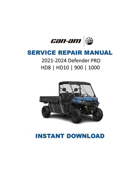Can Am Defender PRO 900 1000 HD5 HD8 HD10 Service Manual 2021-2023 - Service Manual PDF Instant Download