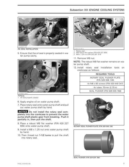 Can Am Defender PRO 900 1000 HD5 HD8 HD10 Service Manual table of contents