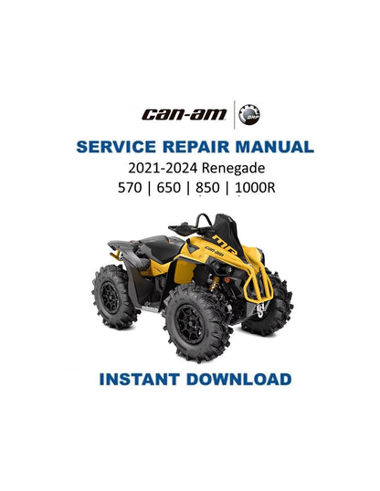 Can Am Renegade 570 650 850 1000R Service Manual 2021-2023 - Service Manual PDF Instant Download