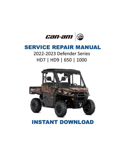 Can Am Defender 650 1000 HD7 HD9 Service Manual 2022-2023 - Service Manual PDF Instant Download