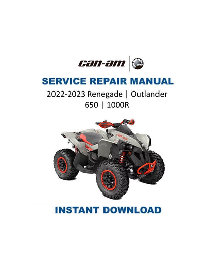 Can Am Renegade Outlander 650 1000 Service Manual 2022-2023 - Service Manual PDF Instant Download