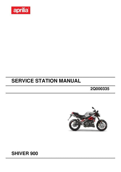 Aprilia Shiver 900 Service Manual factory service manual title page