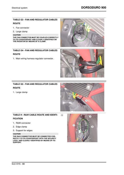 Aprilia Dorsoduro 900 Service Manual sample page with diagrams and specifications