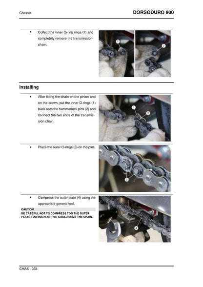 Aprilia Dorsoduro 900 Service Manual sample page from the repair manual