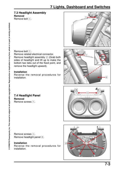 CFMOTO Papio CL  Service Manual sample page from service manual