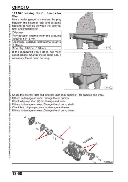 CFMOTO IBEX 800S 800T 800E Service Manual sample page from the repair manual